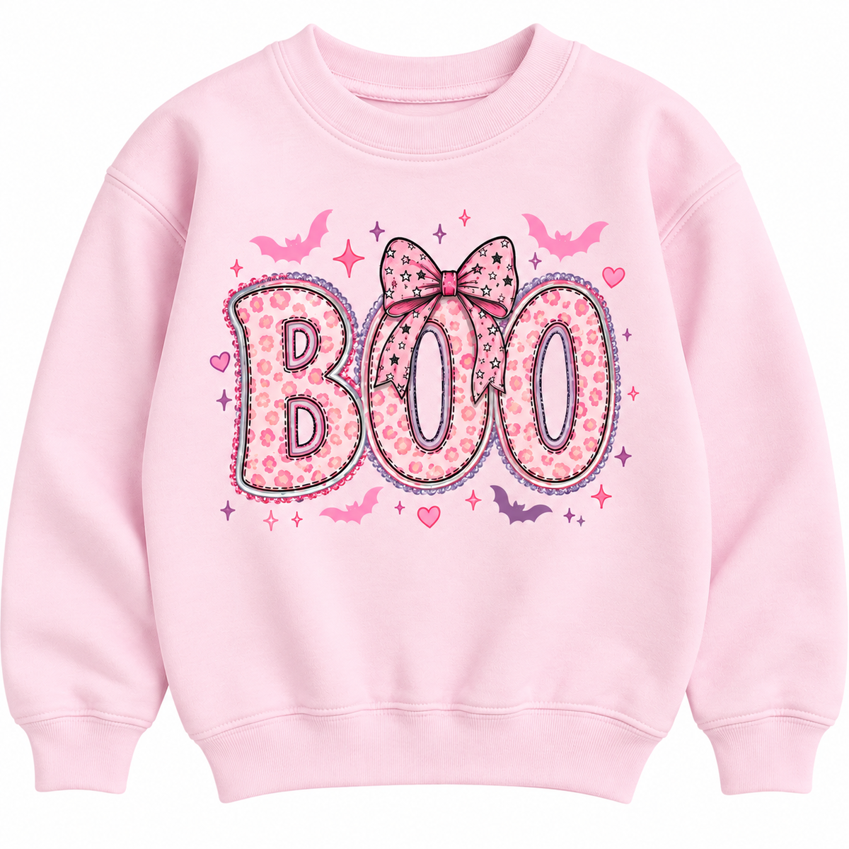 BOO light pink sweatshirt