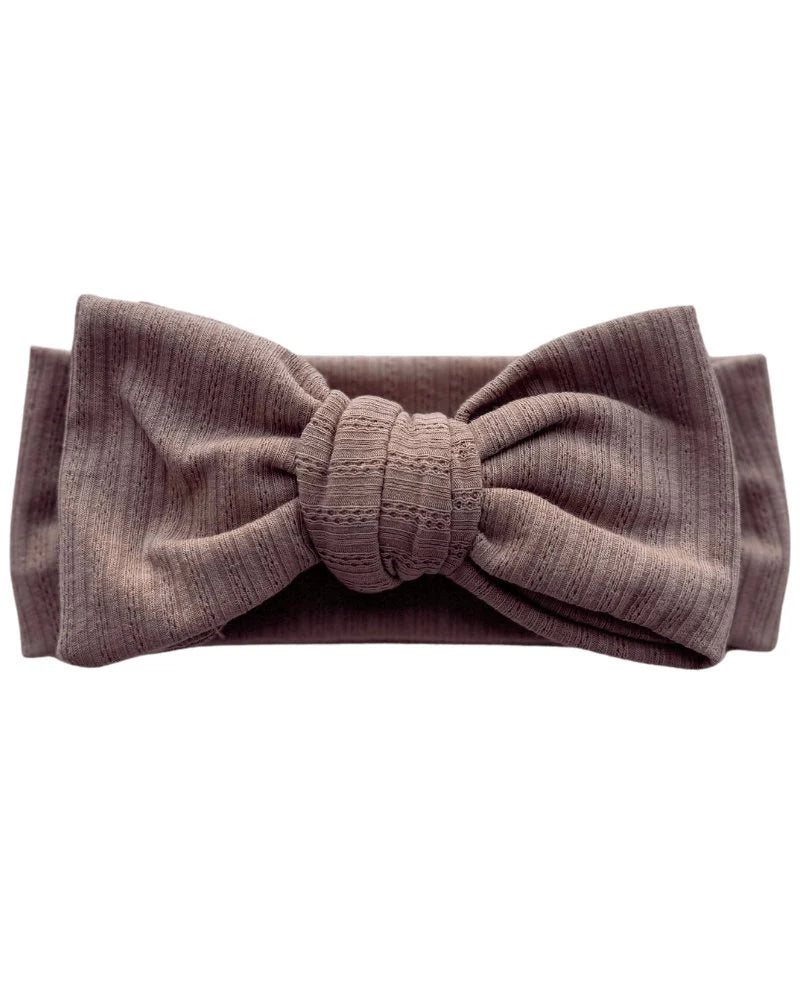 Bow Headband- Mocha