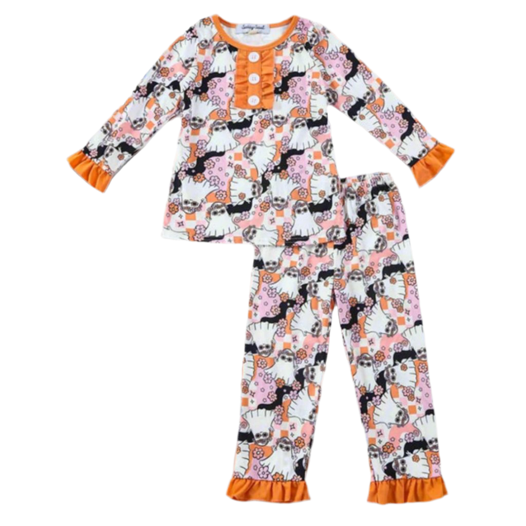 Halloween Ghost Girl Pajama Set - 20% Off @ Checkout