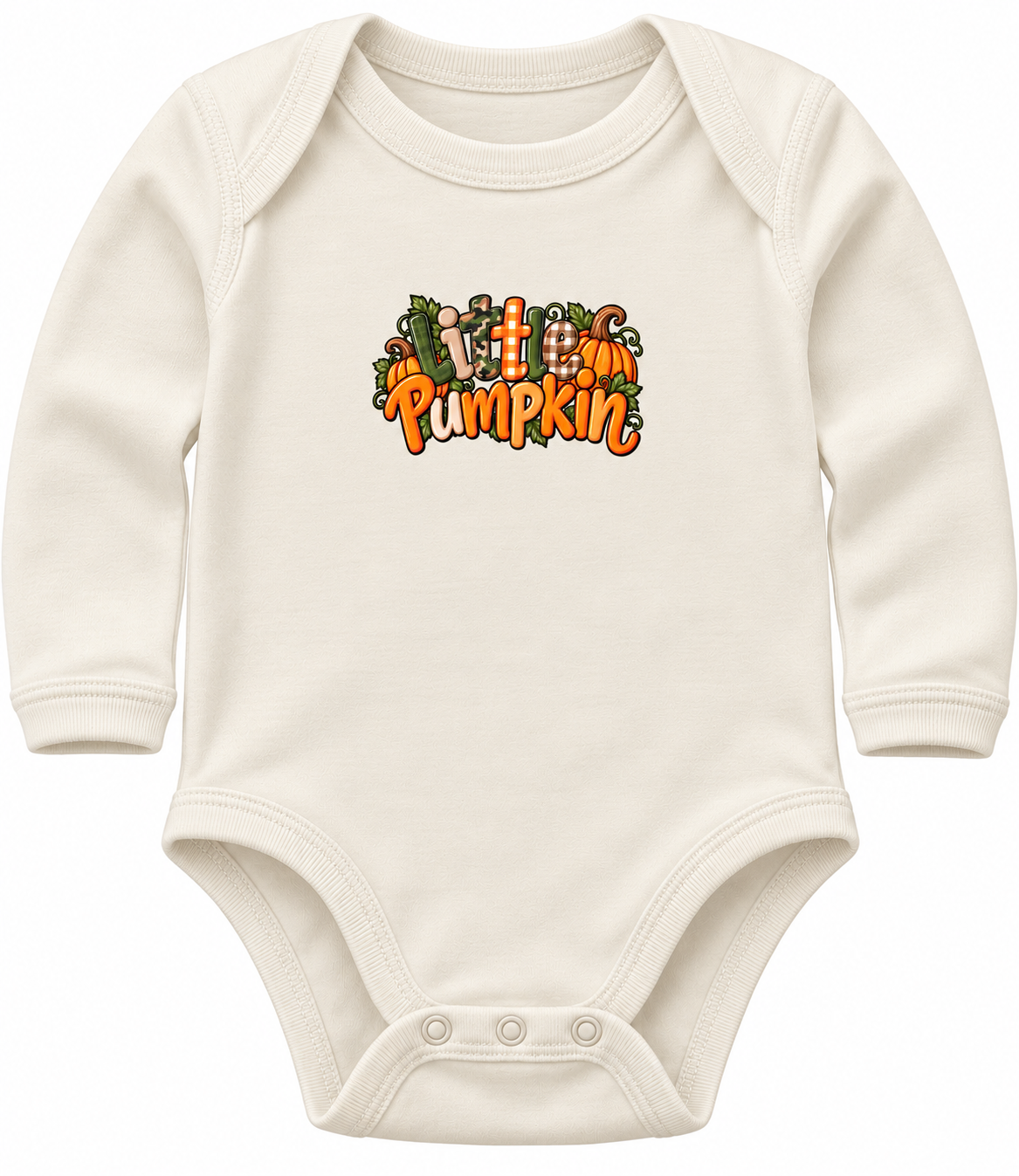 Little Pumpkin Long Sleeve Onesie