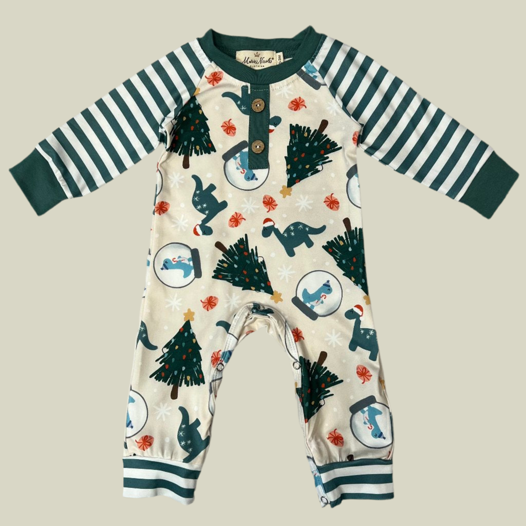 Dinosaurs and Evergreens Romper