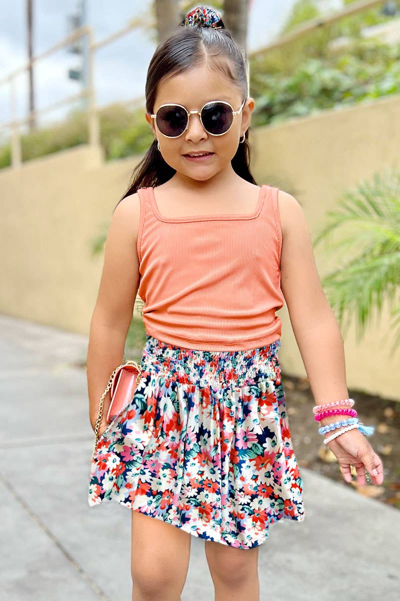 GKSS-3046B-UMI11 Girl's 2 pc Skirt Set w/ Scrunchie