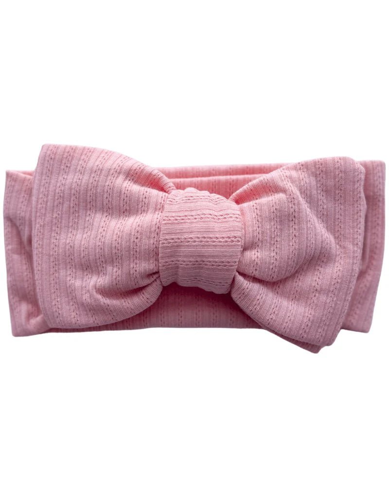 Bow Headband - Pink - Adalynn Leanne