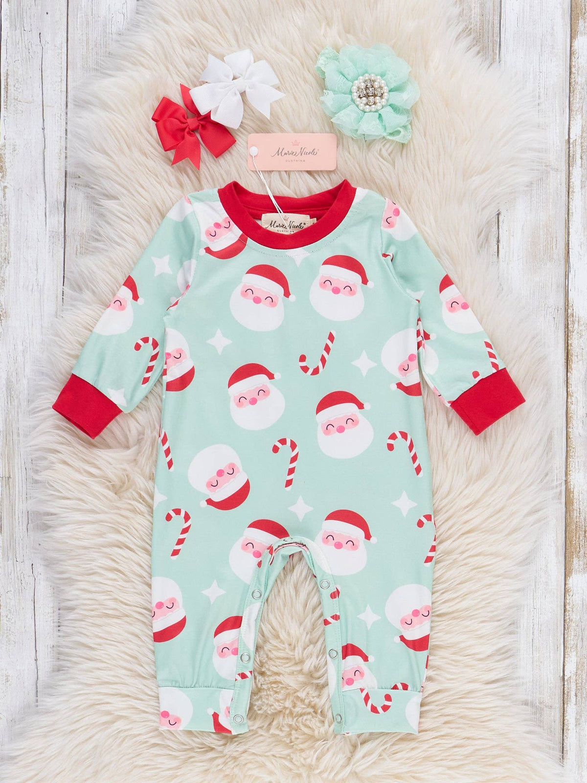 Cane & Claus Holiday Sleeper Pajamas - Adalynn Leanne
