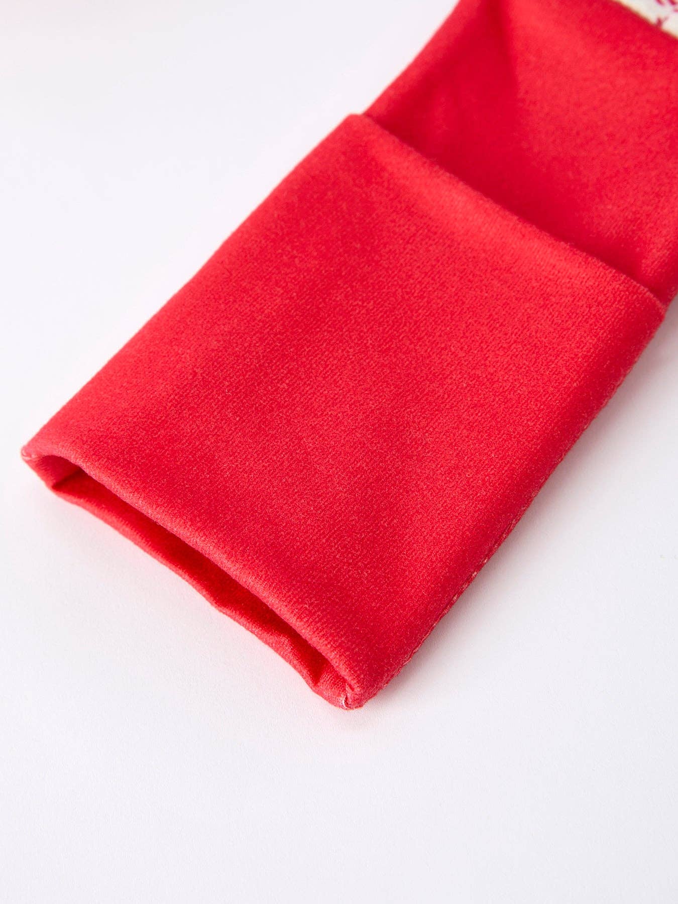 Christmas Plaid Baby Romper with Long Sleeves and Red Cuffs