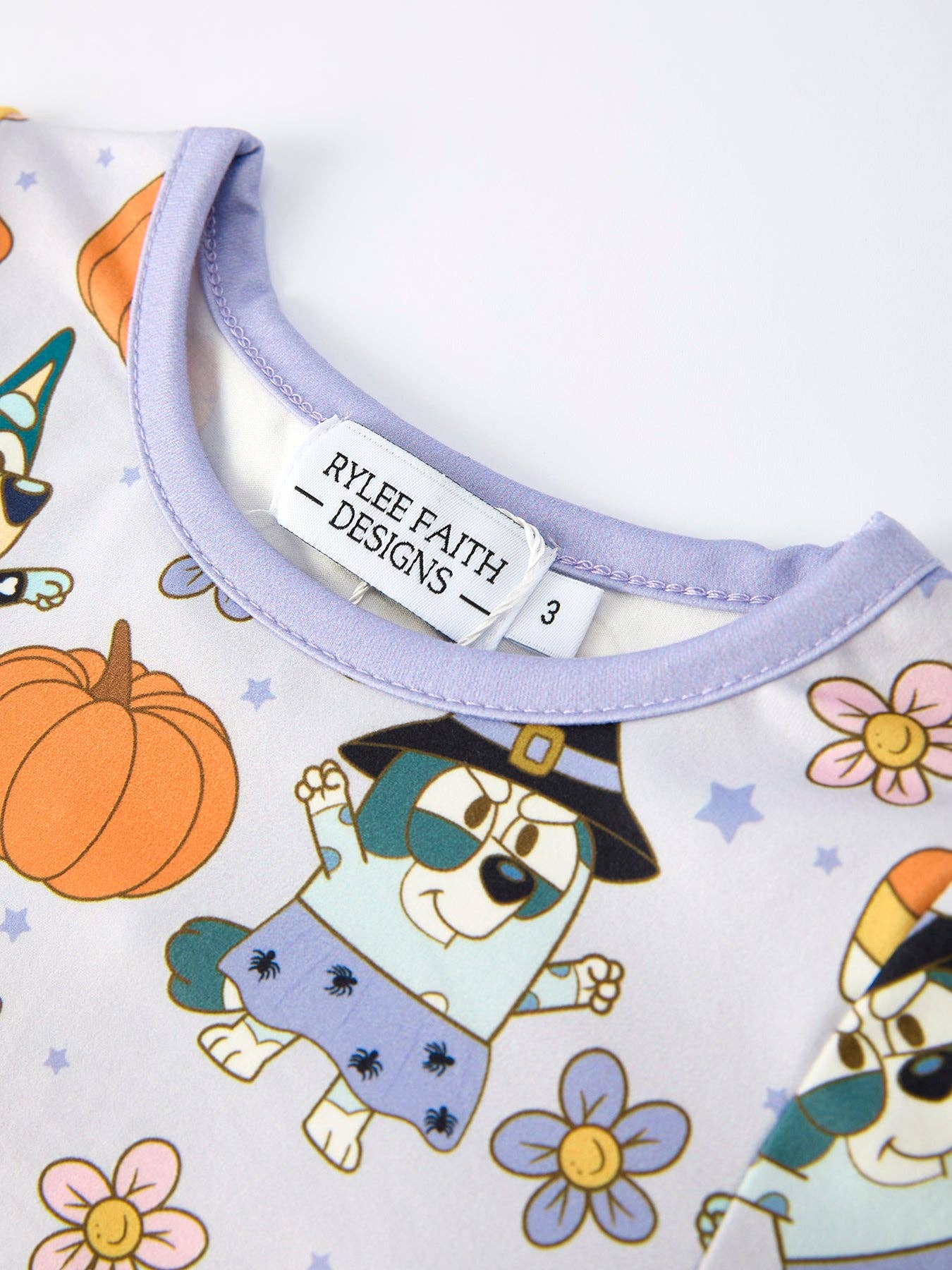 Purple Halloween Girls Pajama Set - Adalynn Leanne