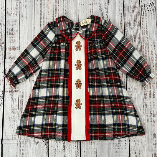 Red and Green Plaid Gingerbread Dress