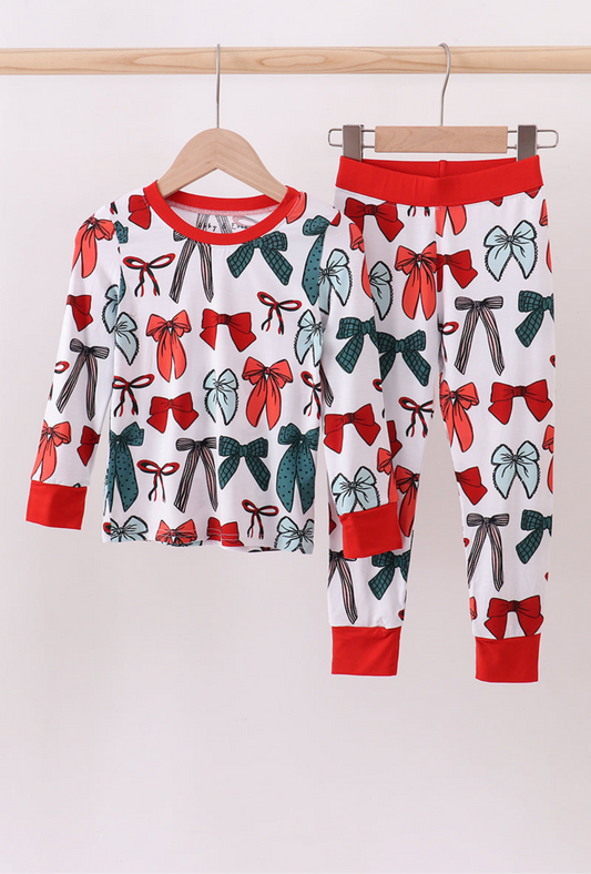 Bow pajama set