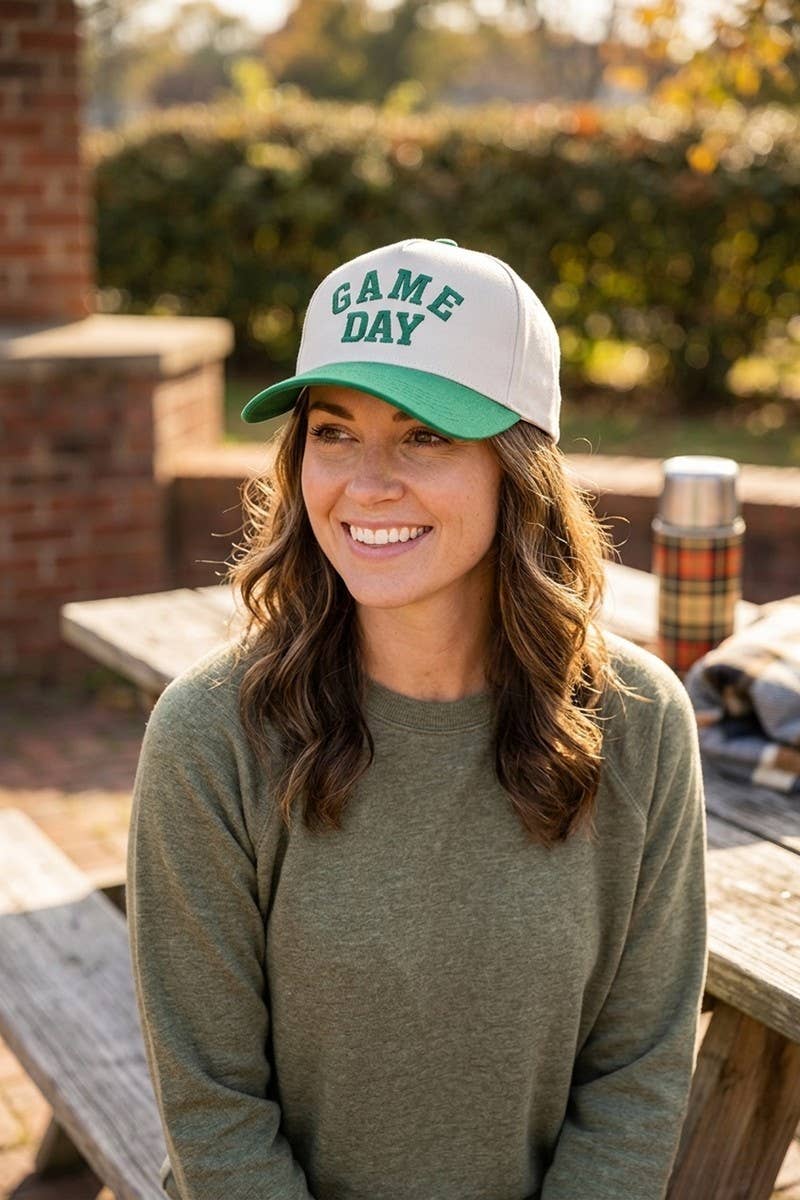 Game Day Two Tone Canvas Cotton Cap Zenana Consgt.