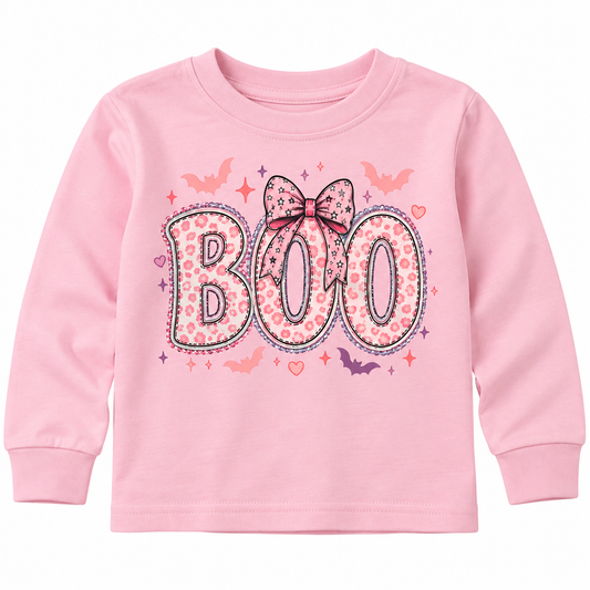 BOO Pink Long sleeve TShirt