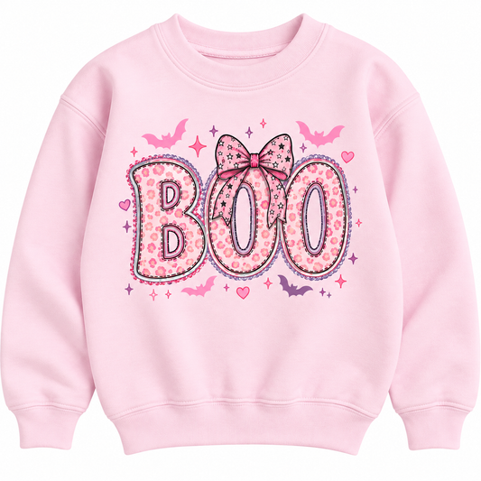 BOO light pink sweatshirt