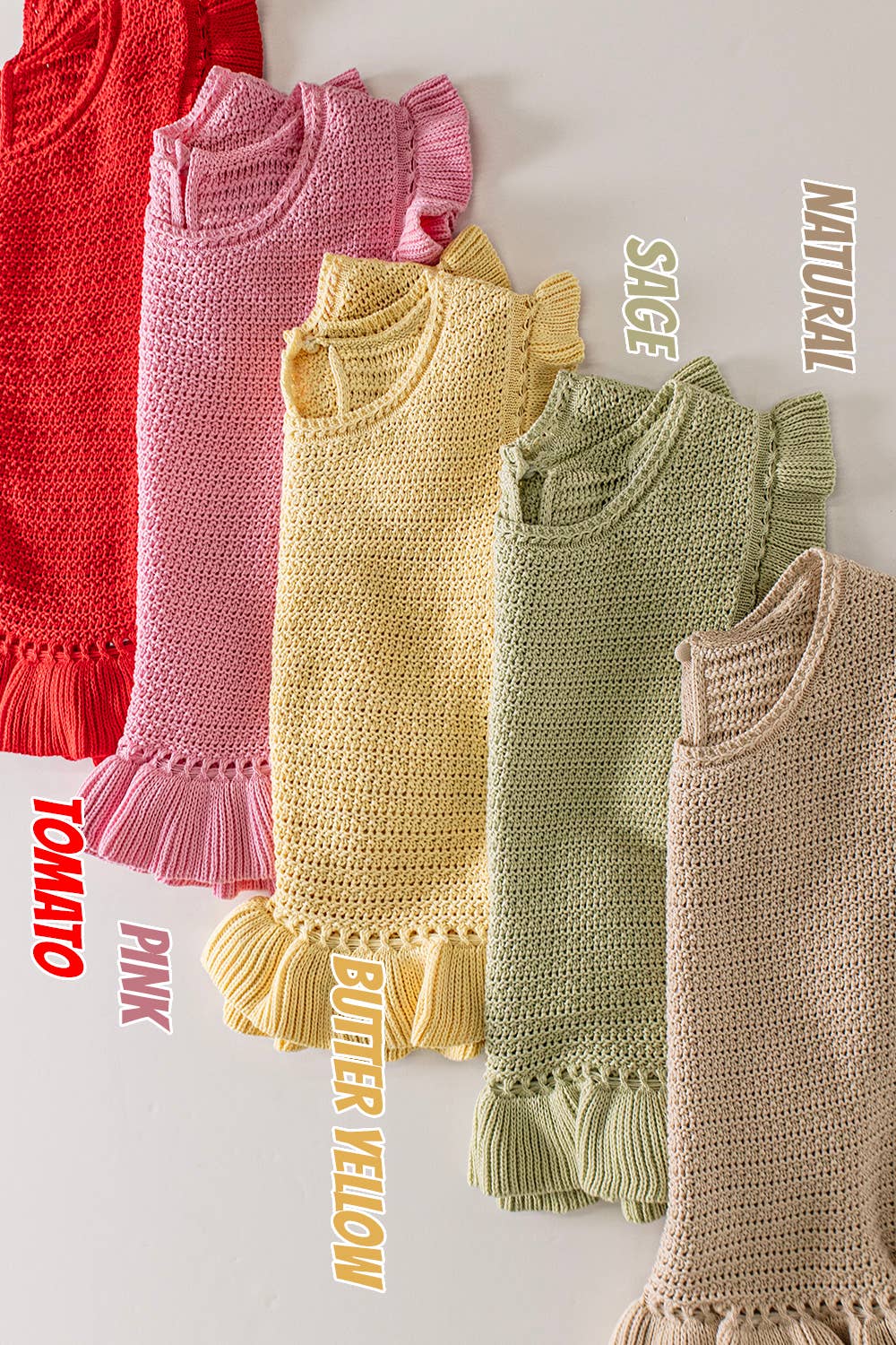 12W3640N-Ruffled Sweater Knit Top