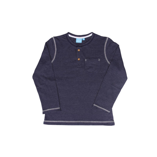 Harper Long Sleeve Textured Henley - 2 Colors Toddler & Boys