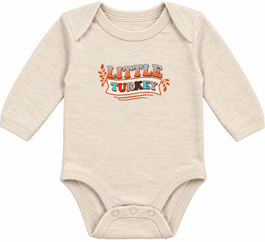 Little Turkey Long Sleeve Onesie