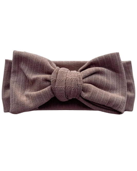 Bow Headband- Mocha