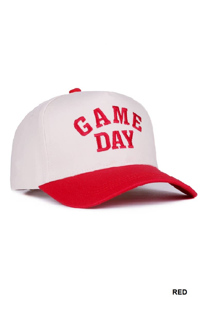 Game Day Two Tone Canvas Cotton Cap Zenana Consgt.
