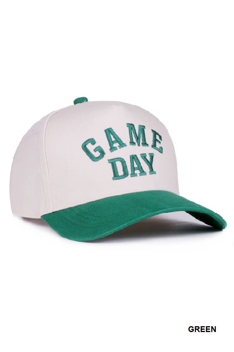 Game Day Two Tone Canvas Cotton Cap Zenana Consgt.