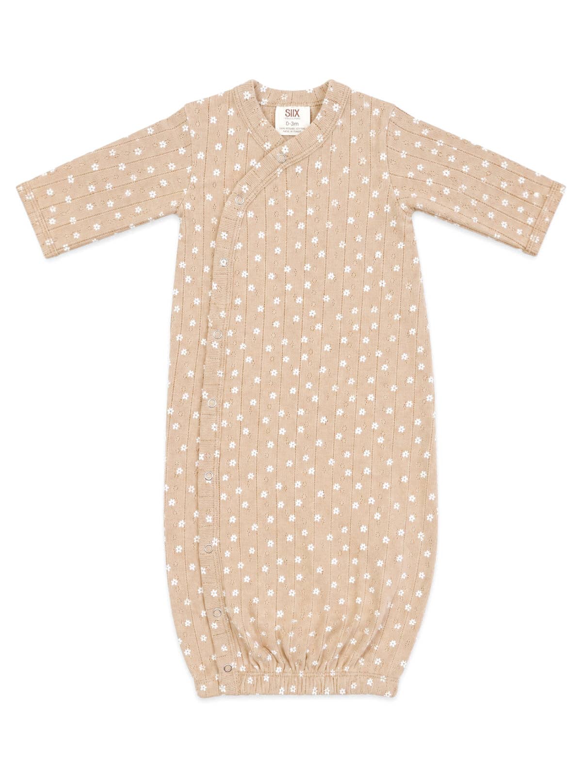 Almond Bloom / Organic Pointelle Gown - Adalynn Leanne