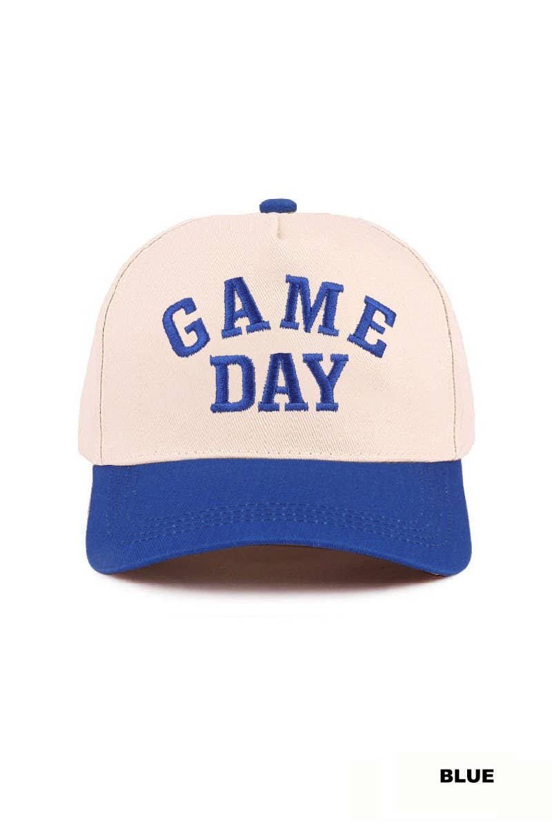 Game Day Two Tone Canvas Cotton Cap Zenana Consgt.