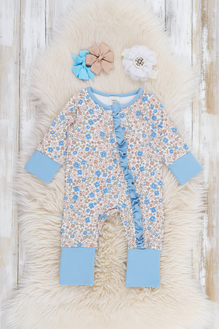 Blossom Floral Ruffle Romper - Adalynn Leanne