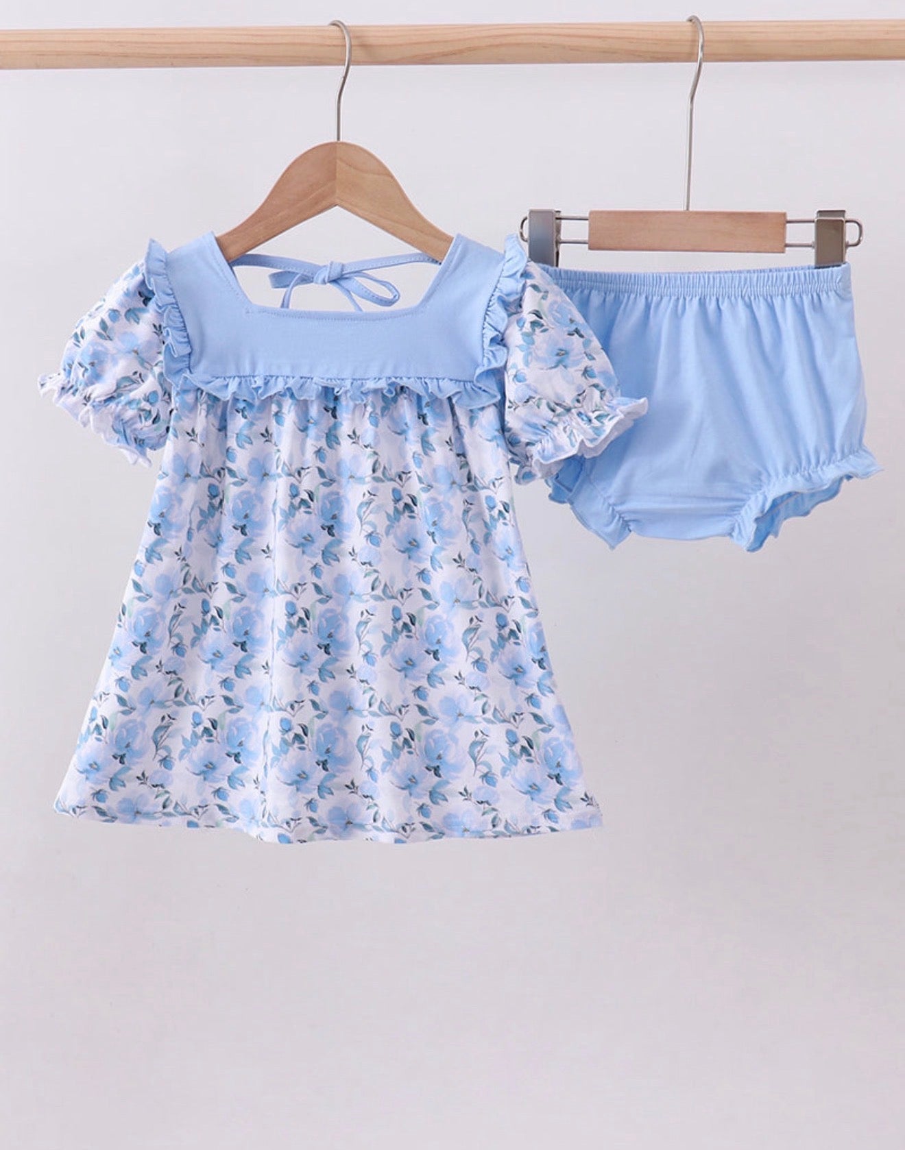 Blue floral bloomer - Adalynn Leanne