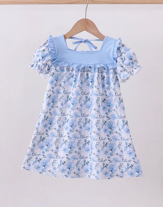 Blue floral dress - Adalynn Leanne