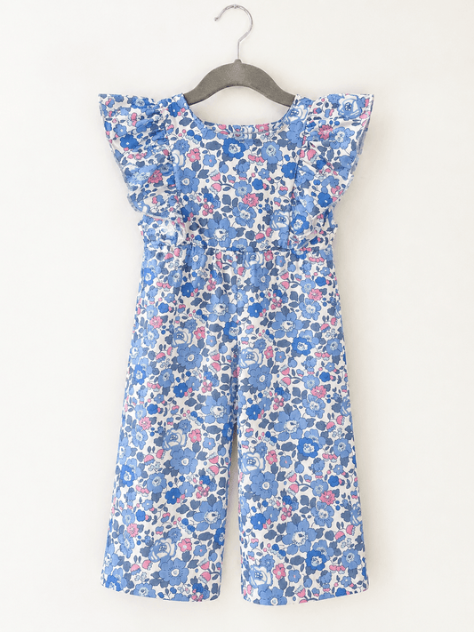 Blue floral romper - Adalynn Leanne