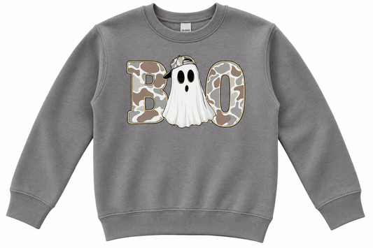 Boo Camo Ghost Sweatshirt - Adalynn Leanne