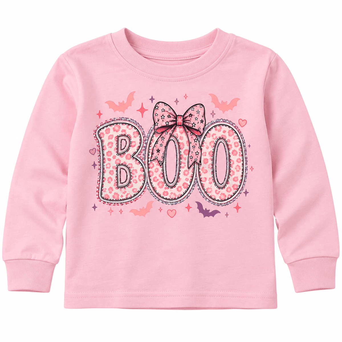 BOO Pink Long sleeve TShirt - Adalynn Leanne