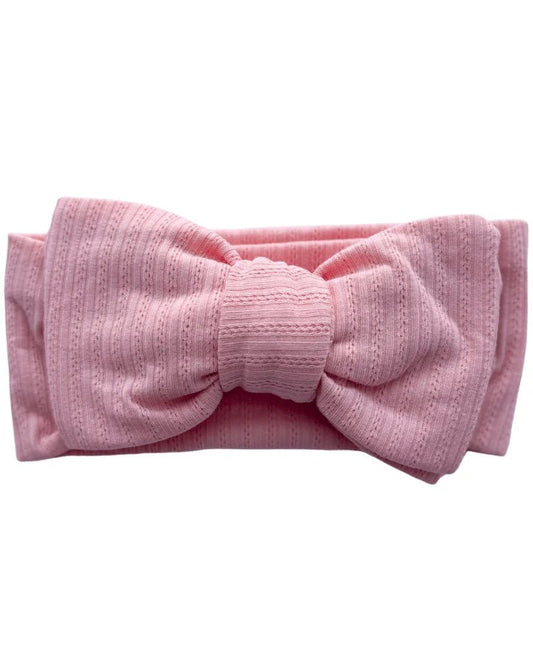 Bow Headband - Pink - Adalynn Leanne