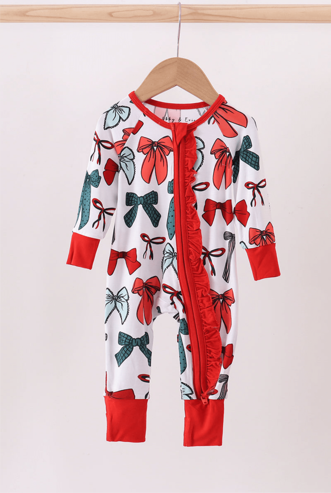 Bow zipper sleeper - Adalynn Leanne