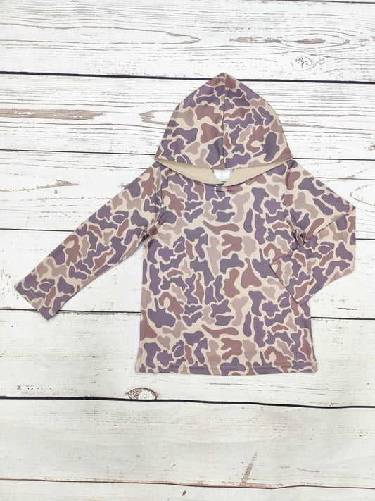 Boys Camouflage Hoodie - Adalynn Leanne