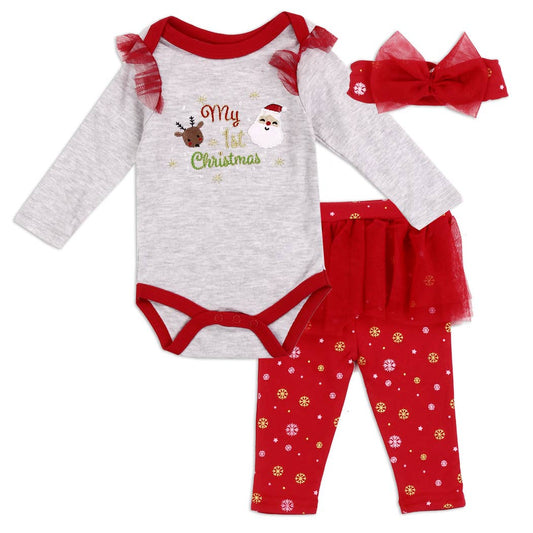 Girls Newborn 2-Piece Holiday Set