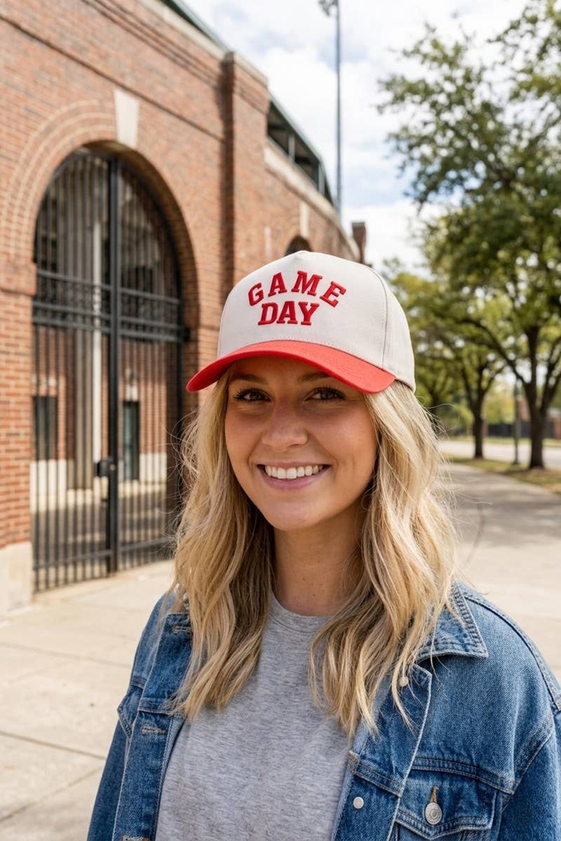 Game Day Two Tone Canvas Cotton Cap Zenana Consgt.