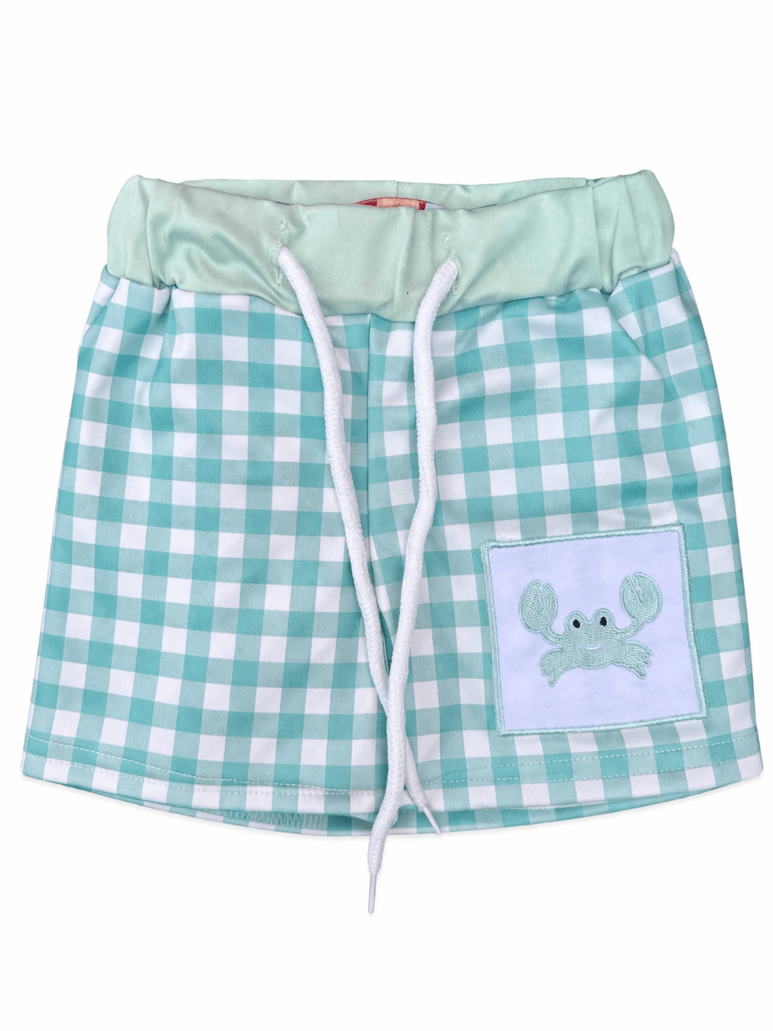 Checkered Crab Swim Trunks - Adalynn Leanne