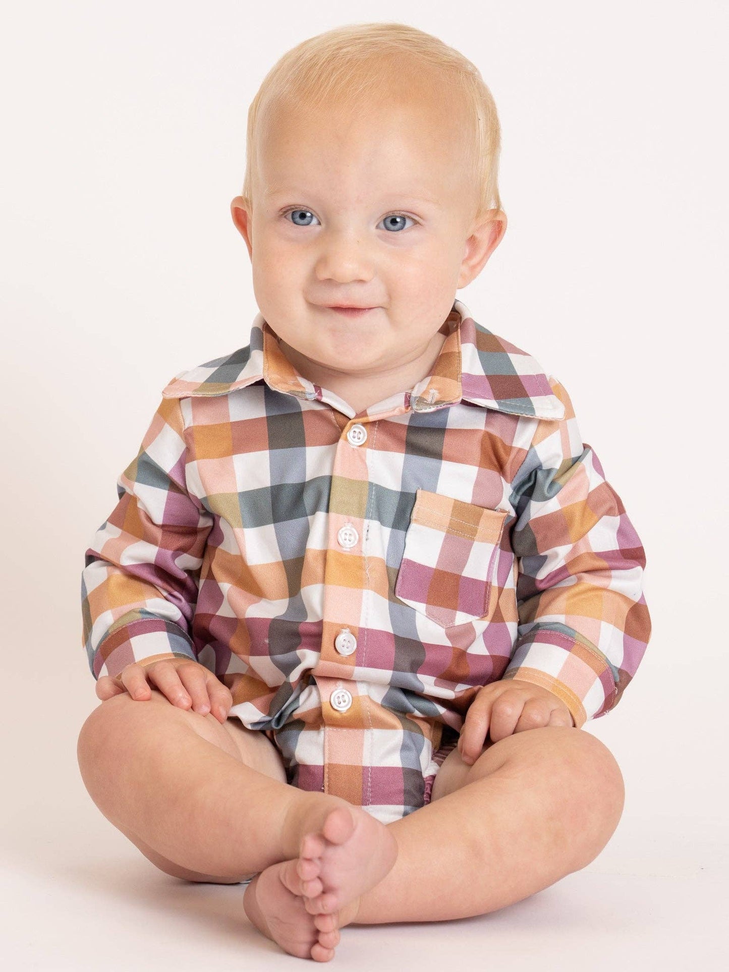 Cranberry Vintage Plaid Button Up Johnny - Adalynn Leanne