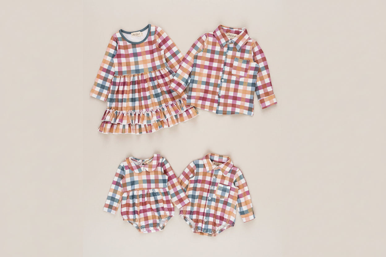 Cranberry Vintage Plaid Button Up Johnny - Adalynn Leanne