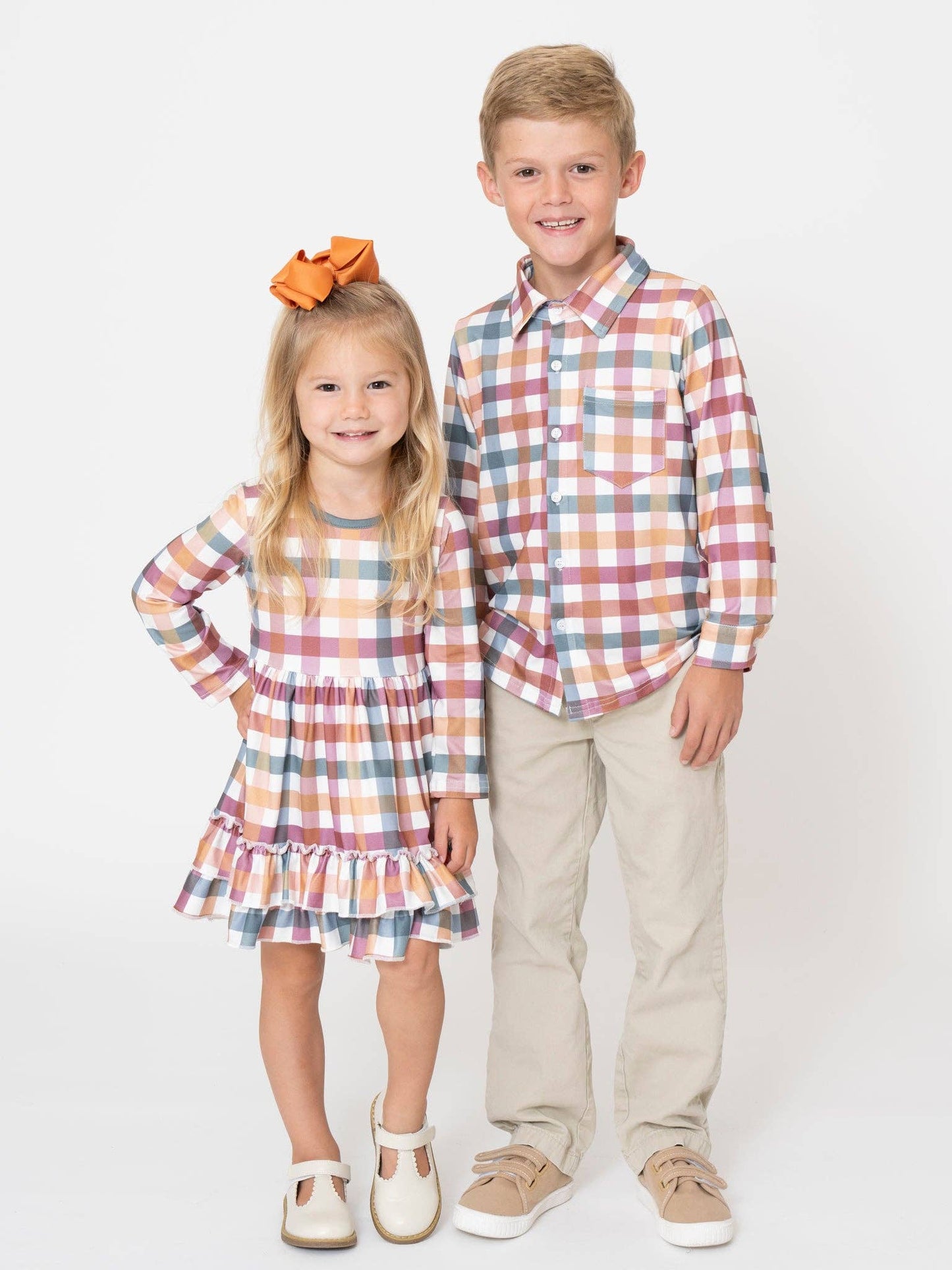 Cranberry Vintage Plaid Ruffle Dress - Adalynn Leanne