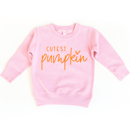 Cutest Pumpkin Pumpkin Patch Kids Fall Sweatshirt Toddler - Adalynn Leanne