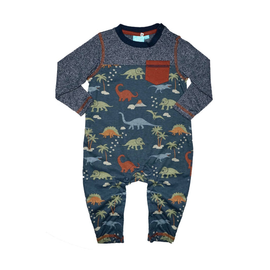 Infant Henley Romper with Snap Closure - Ideal for Fall & Winter - Adalynn LeanneInfant Clothing