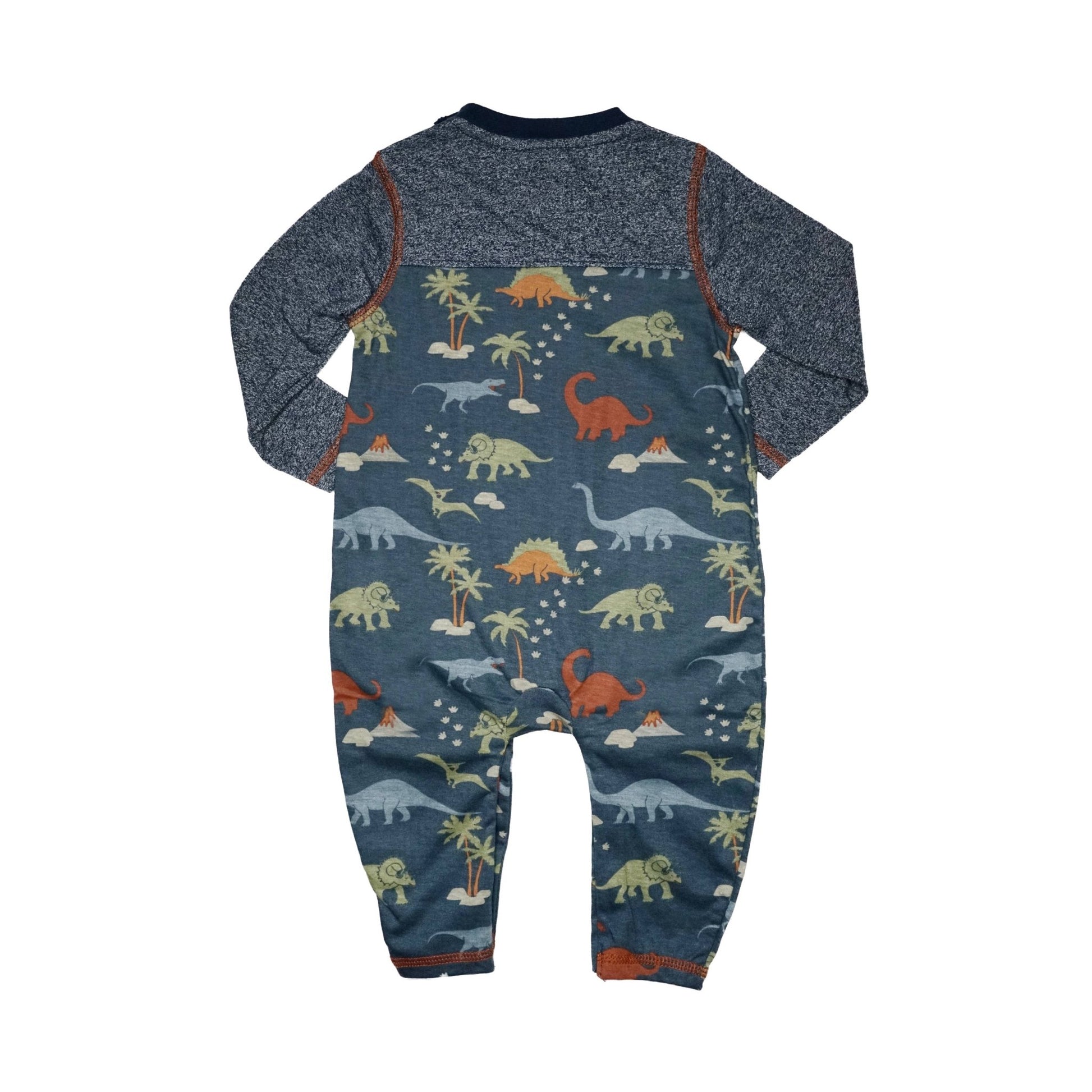 Infant Henley Romper with Snap Closure - Ideal for Fall & Winter - Adalynn LeanneInfant Clothing