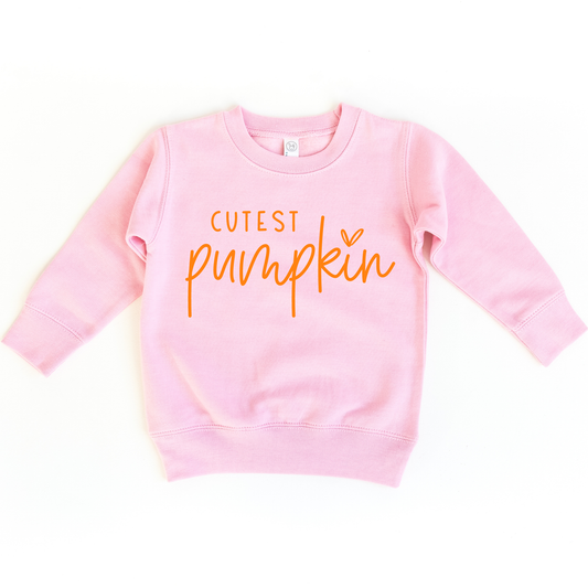 Cutest Pumpkin Pumpkin Patch Kids Fall Sweatshirt Toddler