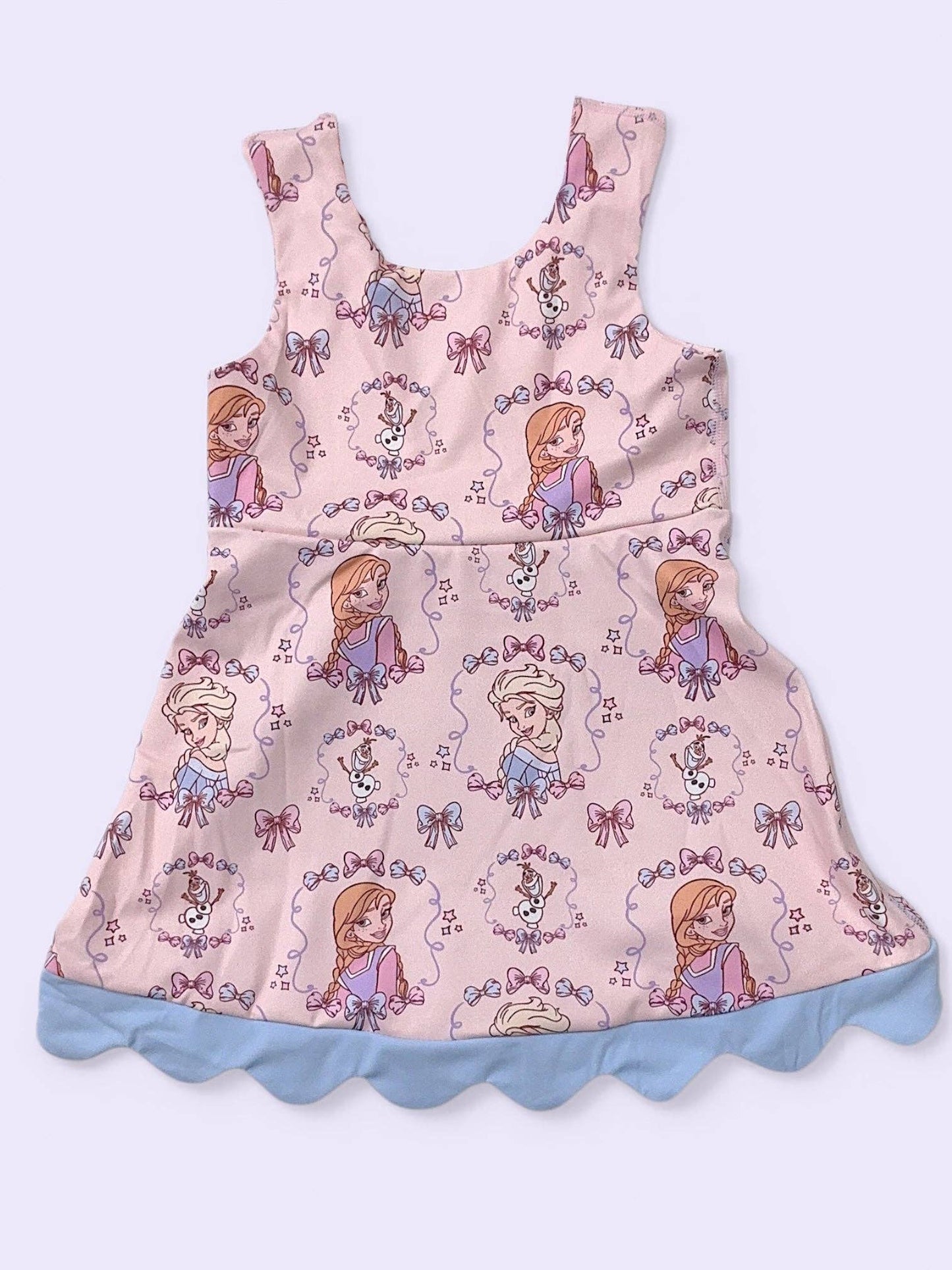 Fro*en Cartoon character Hi - Performance dress with attached shorts.GSD120303 - SOL - Adalynn Leanne