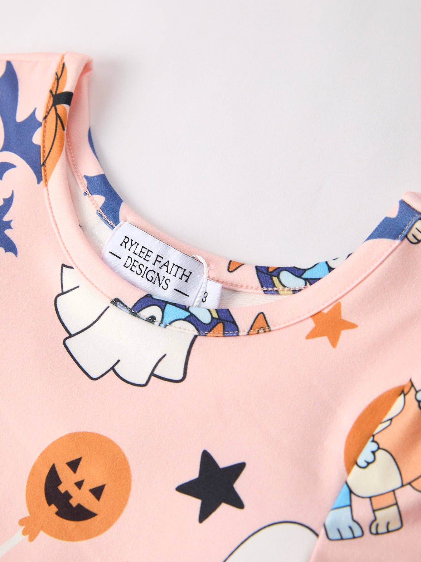 Halloween Ghost Pumpkin Character Girls Dress - Adalynn Leanne