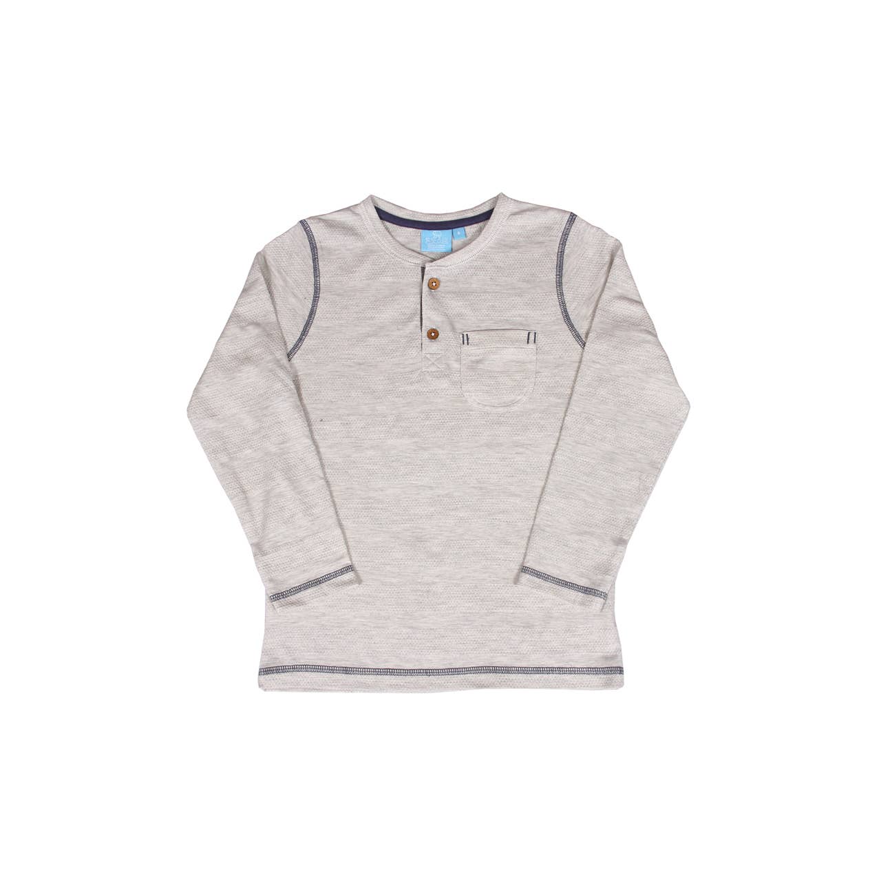 Boys Long Sleeve Henley - Textured Fabric, 2 Color Options - Adalynn LeanneChildrens Clothing