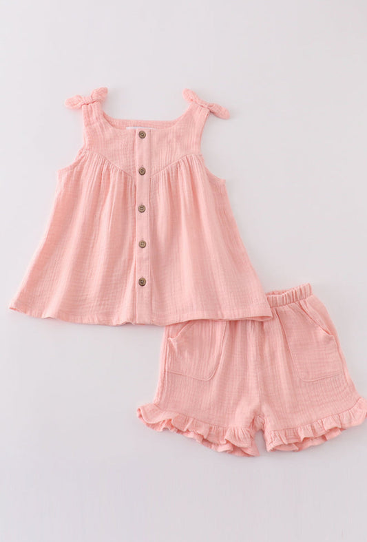Light Pink Muslin Outfit - Adalynn Leanne