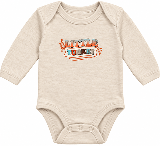 Little Turkey Long Sleeve Onesie - Adalynn Leanne