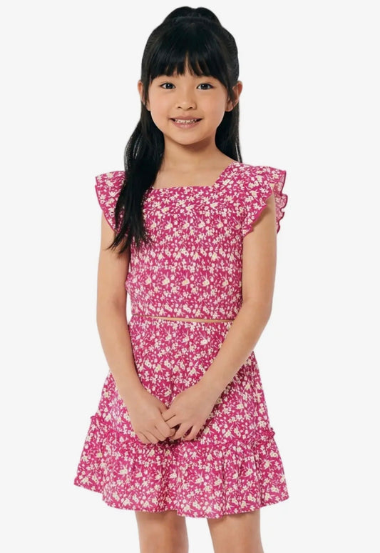 Magenta Floral skirt set - Adalynn Leanne