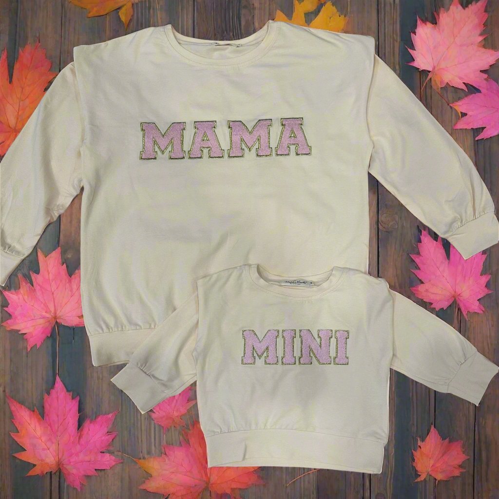 Mom & Me Cream Mama Shirt - Adalynn Leanne