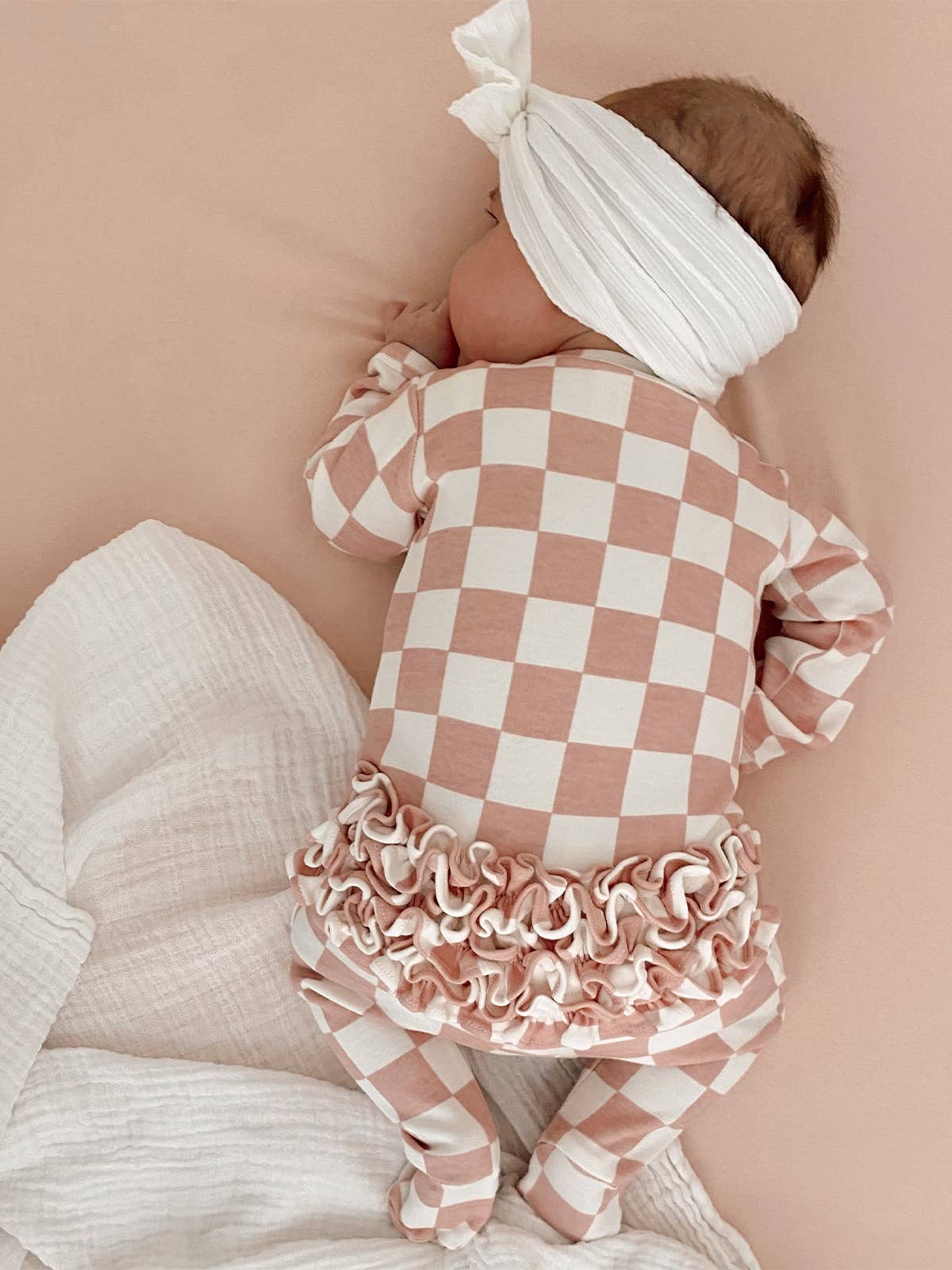 Organic Frill Zip Footie - Adalynn Leanne